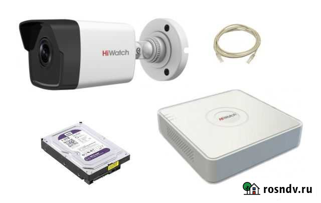 Комплект видеонаблюдения hiwatch на 1 камеру 2mp Саранск - изображение 1
