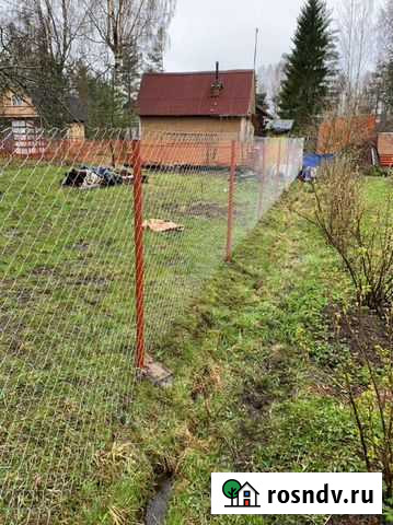 Забор из сетки рабицы оцинкованной Янино-1 - изображение 1