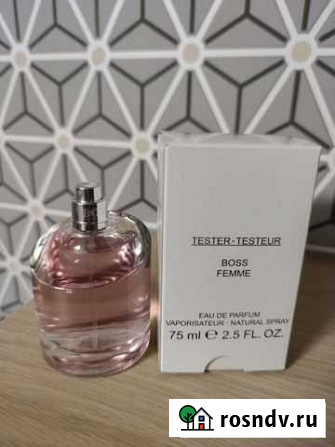Тестер оригинал Boss Femme 75ml EDP Красногорск - изображение 1