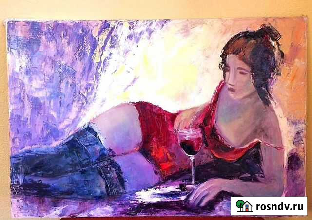 Картина Девушка в красном Краснодар - изображение 1