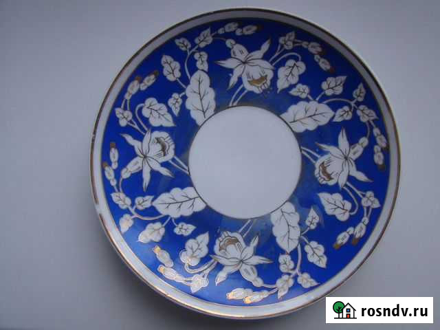 Очень редкое блюдце (старое Дулево ) Елатьма - изображение 1