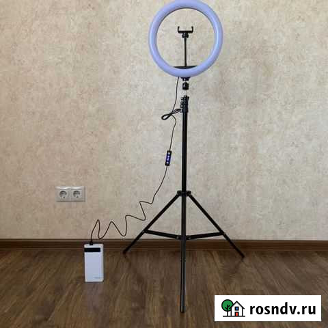 Кольцевая лампа 33 см + штатив Великий Новгород - изображение 1