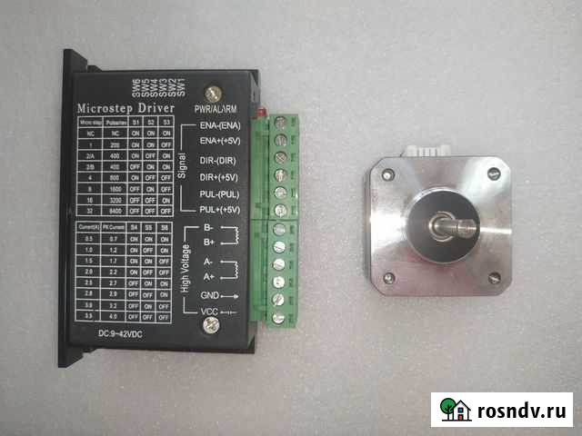 Шаговый мотор nema 17 + Драйвер TB6600 Челябинск - изображение 1
