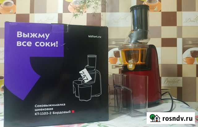 Соковыжималка шнековая kitfort KT-1102-2 Ревда - изображение 1