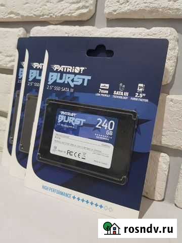 SSD SATA Patriot Burst 240GB Хабаровск - изображение 1