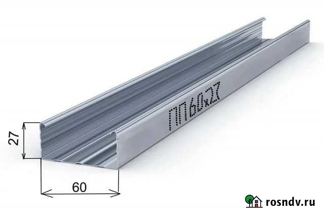 Профиль оцинкованный пп 60х27х0,4 L3м (12) / (20) Чебаркуль - изображение 1