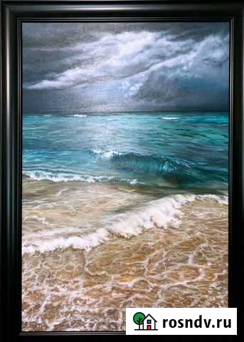 Картины Майами-Бич Шторм.Морской пейзаж маслом Саратов - изображение 1