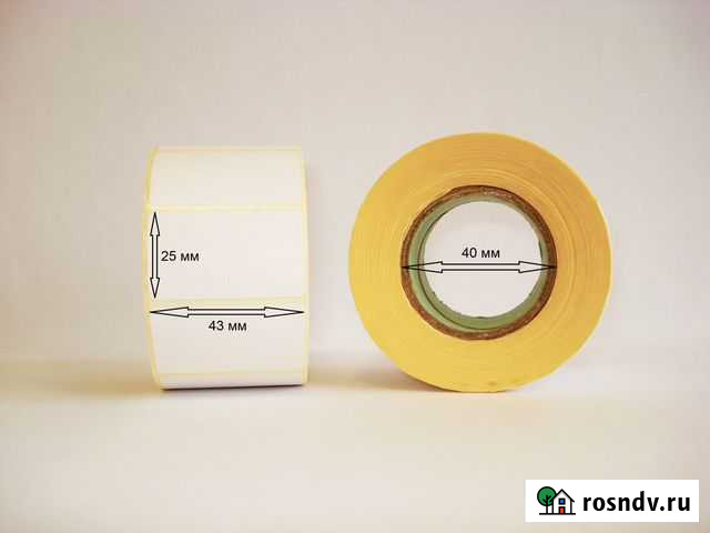 Этикетка 43х25х1000 термо эко Кемерово - изображение 1