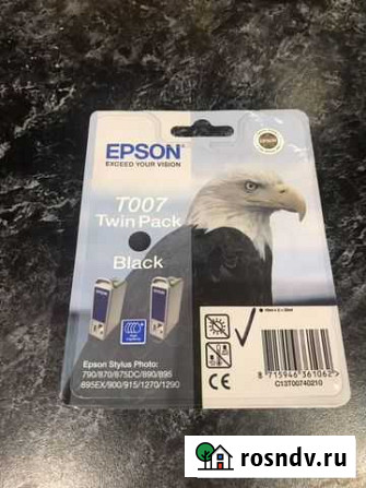 Картридж Epson T007 черный Истра - изображение 1
