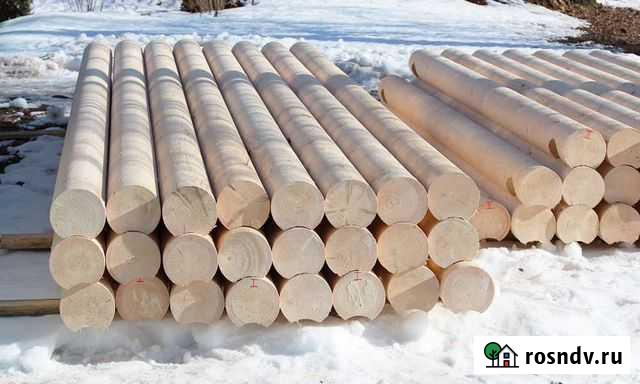 Оцилиндрованное бревно от производителя Волосово - изображение 1