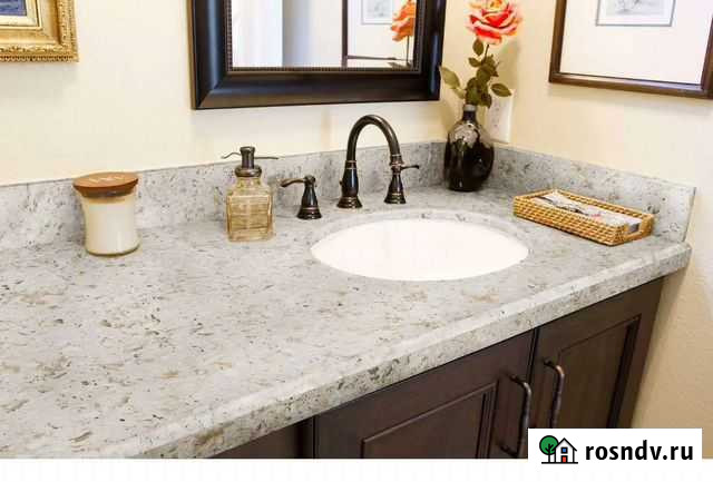 Столешницы в ванную комнату из кварцевого камня Люберцы - изображение 1