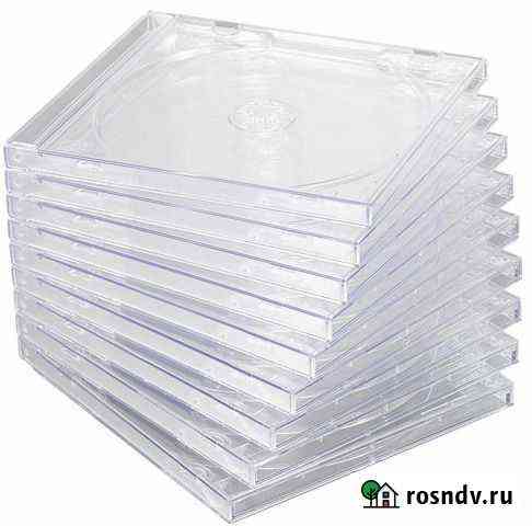 Коробки для CD дисков прозрачные Москва