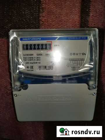 Счетчик электрический новый 380 энергомера цэ6803В Кыштым - изображение 1
