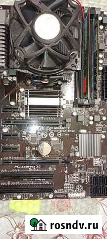 Комплект материнка + проц+ память Казань - изображение 1