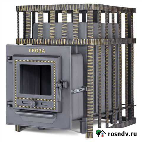 Чугунная печь для бани Гроза в сетке 24М Челябинск - изображение 1