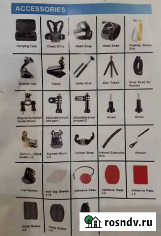 Набор новых аксессуаров для экшен камеры Вологда - изображение 1