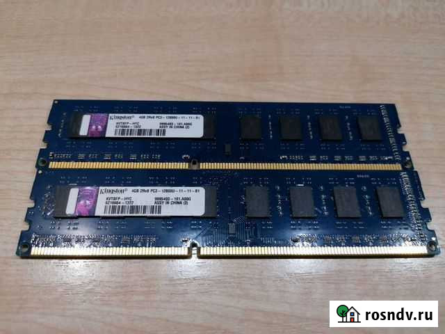 Kingston 8GB(2x4GB) DDR3 PC3-12800 1600 MHz Красноярск - изображение 1