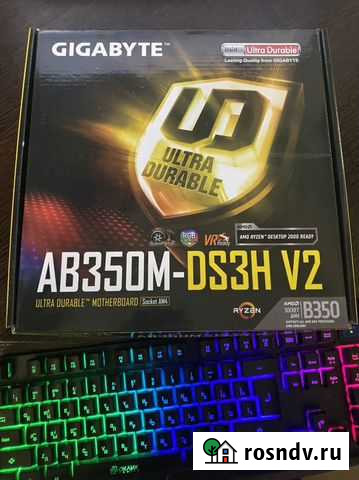 Материнская плата Gigabyte GA-AB350M-DS3H V2 Мурманск - изображение 1