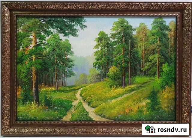 Картина маслом на холсте пейзаж Обнинск - изображение 1