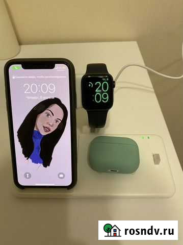 Беспроводная зарядка для apple 4в1 Красногорск - изображение 1