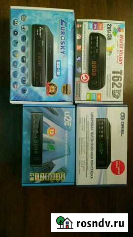 Продам приставки Т2 Eurosky ES-18 и другие Керчь - изображение 1