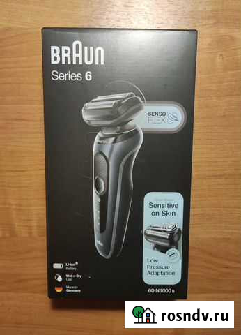 Электробритва Braun Series 6 60-N1000s Москва - изображение 1