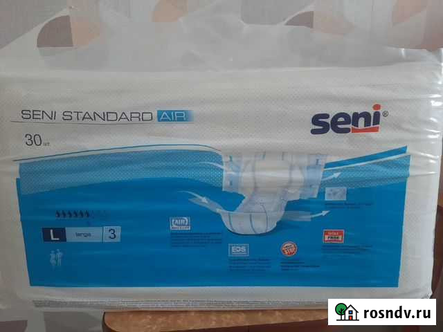 Подгузники для взрослых Seni Standard / large (3) Сыктывкар - изображение 1