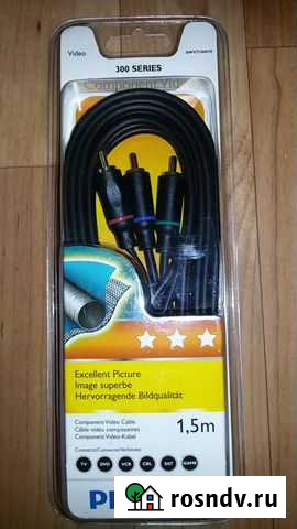 Компонентный видеокабель philips swv7126s/10, 1.5м Яблоновский - изображение 1