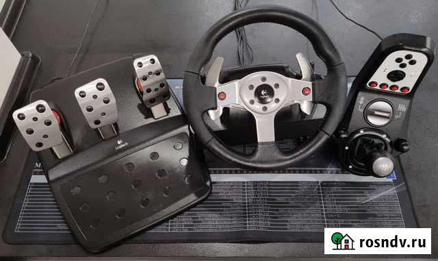 Руль Logitech g25 в хорошем состоянии Красноярск - изображение 1