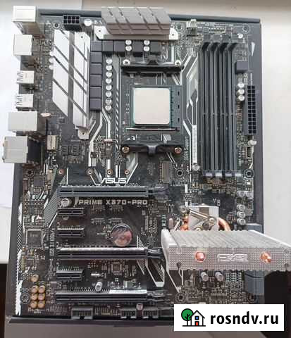 AM4 X370 pro Asus Prime, Ryzen 7 2700, Ryzen 3600 Павловск - изображение 1