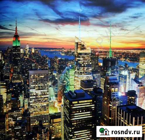 Фотообои 392/260 Неоновый город Омск - изображение 1