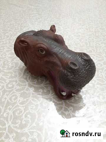 Игрушка на руку бегемот Строитель - изображение 1