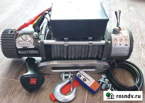 Лебедка электрическая 12V Electric Winch grizzly Владивосток - изображение 1