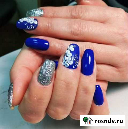 Покрытие гель лаком с дизайном. Наращивание ногтей Пермь - изображение 1