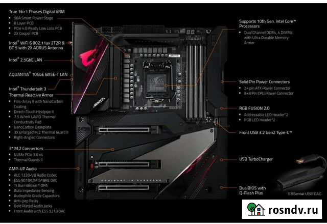 Материнская плата z490 Aorus Extreme Красноярск - изображение 1