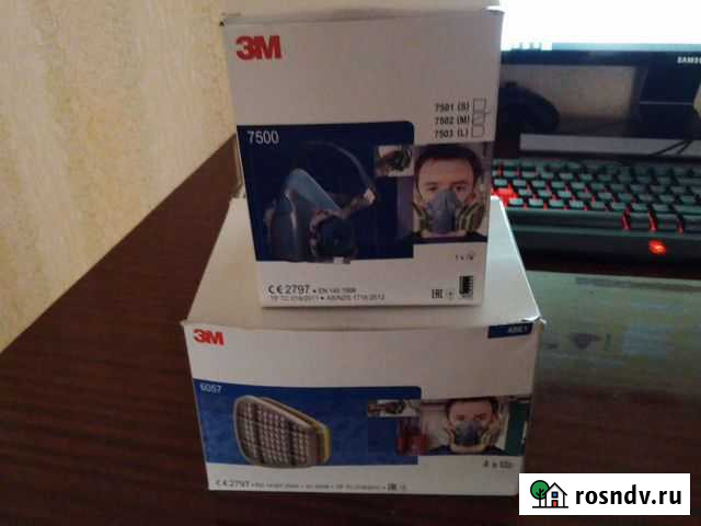 Полумаска 3m и комплект фильтров Усть-Илимск - изображение 1