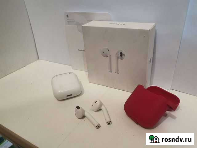 Apple airpods 2 оригинал + Гарантия Копейск - изображение 1