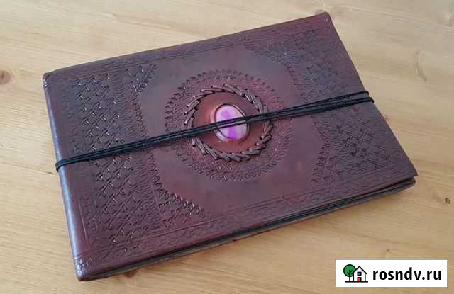 Кожаный альбом/блокнот с чёрной бумагой Мурино - изображение 1