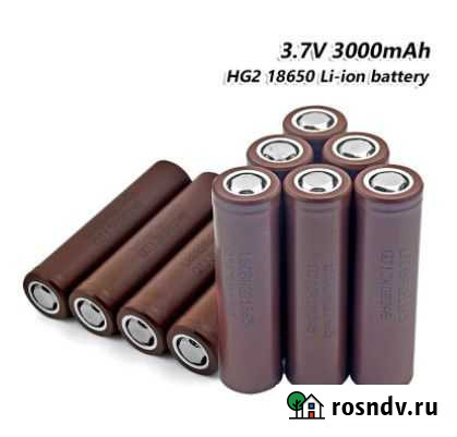 LG HG2 18650 (3000mAh,30А) Высокотоковые акб Томск - изображение 1