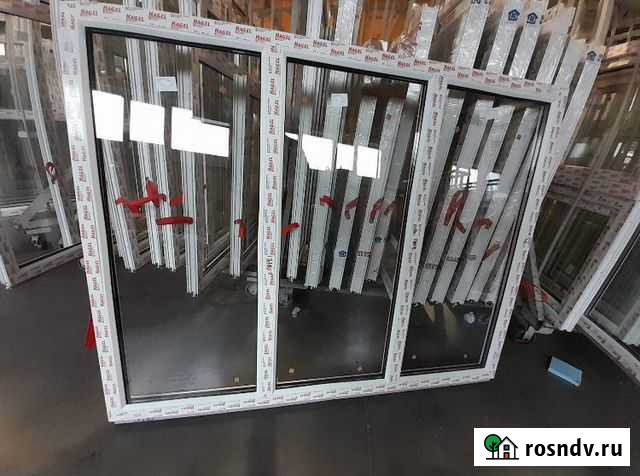 Окно Пластиковое. 2000*1300. Глухое. Алексеевка Алексеевка - изображение 1