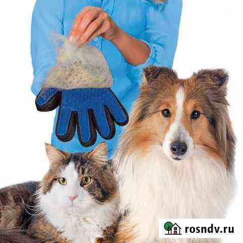 Перчатка для вычесывания шерсти домашних животных Белокуриха
