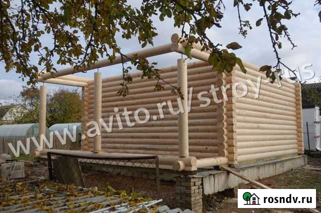 Сруб дома 6.0х7.8м. с террасой Кингисепп (Видео) Кингисепп - изображение 1