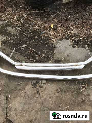 Защита бампера хром накладка Смышляевка - изображение 1