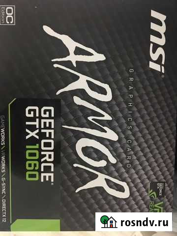 Видеокарта Msi Armor gtx 1060 6 gb Ижевск - изображение 1