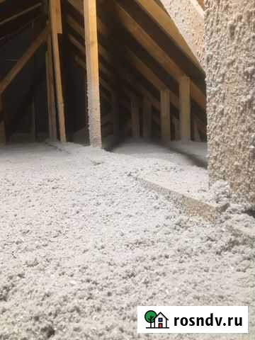 Утеплитель эковата тепло-звуко изоляция для мансар Карачаевск - изображение 1