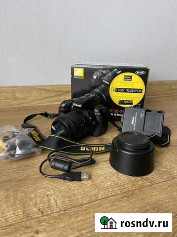 Зеркальный фотоаппарат nikon d5300 полный комплект Кемерово - изображение 1
