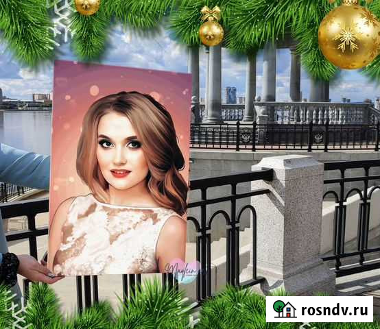 Портрет по фото на холсте. Картина на холсте Зея - изображение 1