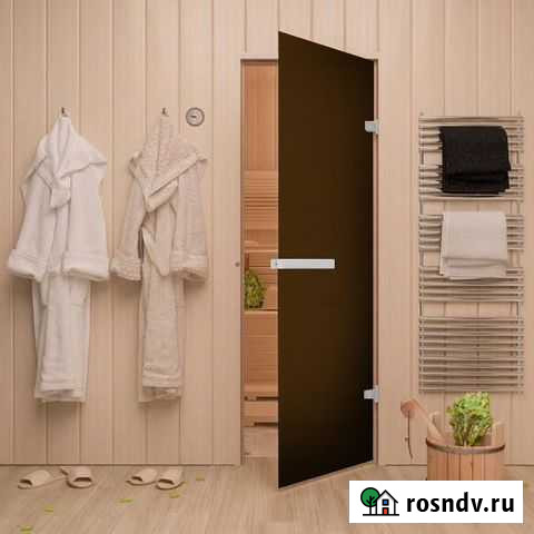 Дверь для хамама стеклянная Хамам Бронза Рязань - изображение 1