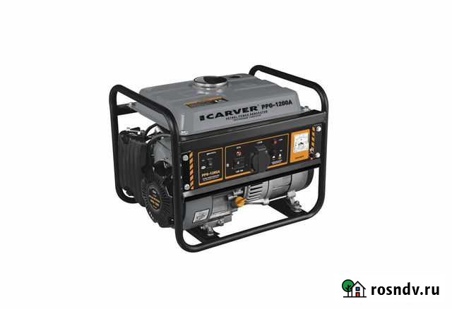 Бензогенератор Carver PPG-1200А 0,9-1,05кВт бак 6л Красноярск - изображение 1