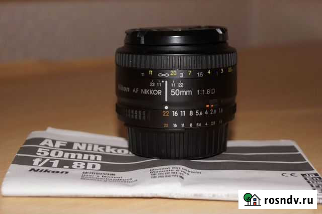 Объектив Nikon 50 mm 1.8d Армавир - изображение 1
